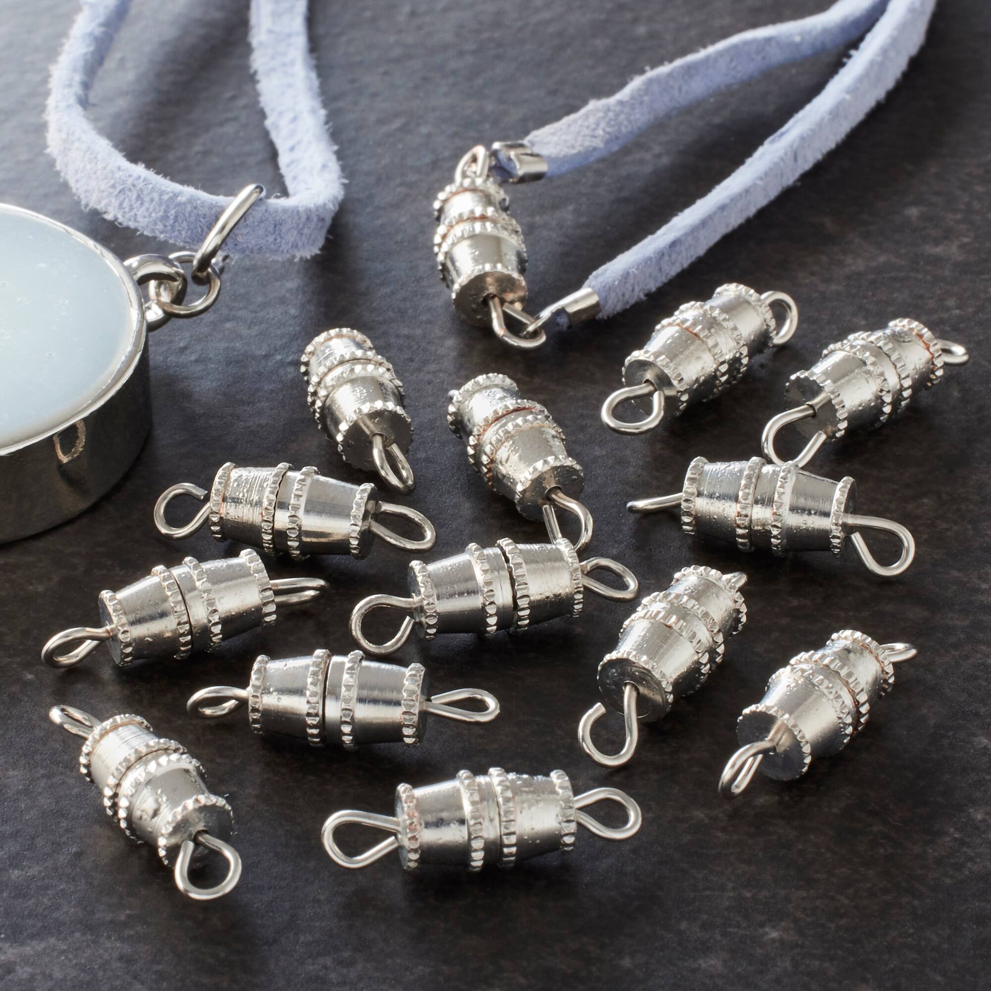 12 Packs: 24 ct. (288 total) 10mm Barrel Screw Clasps by Bead Landing